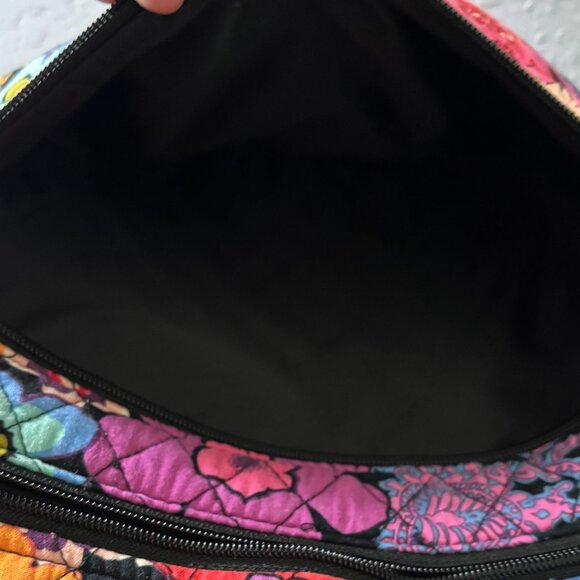 Vera Bradley Floral Fiesta Triple Zip Hipster Crossbody Retired Print - Picture 5 of 8